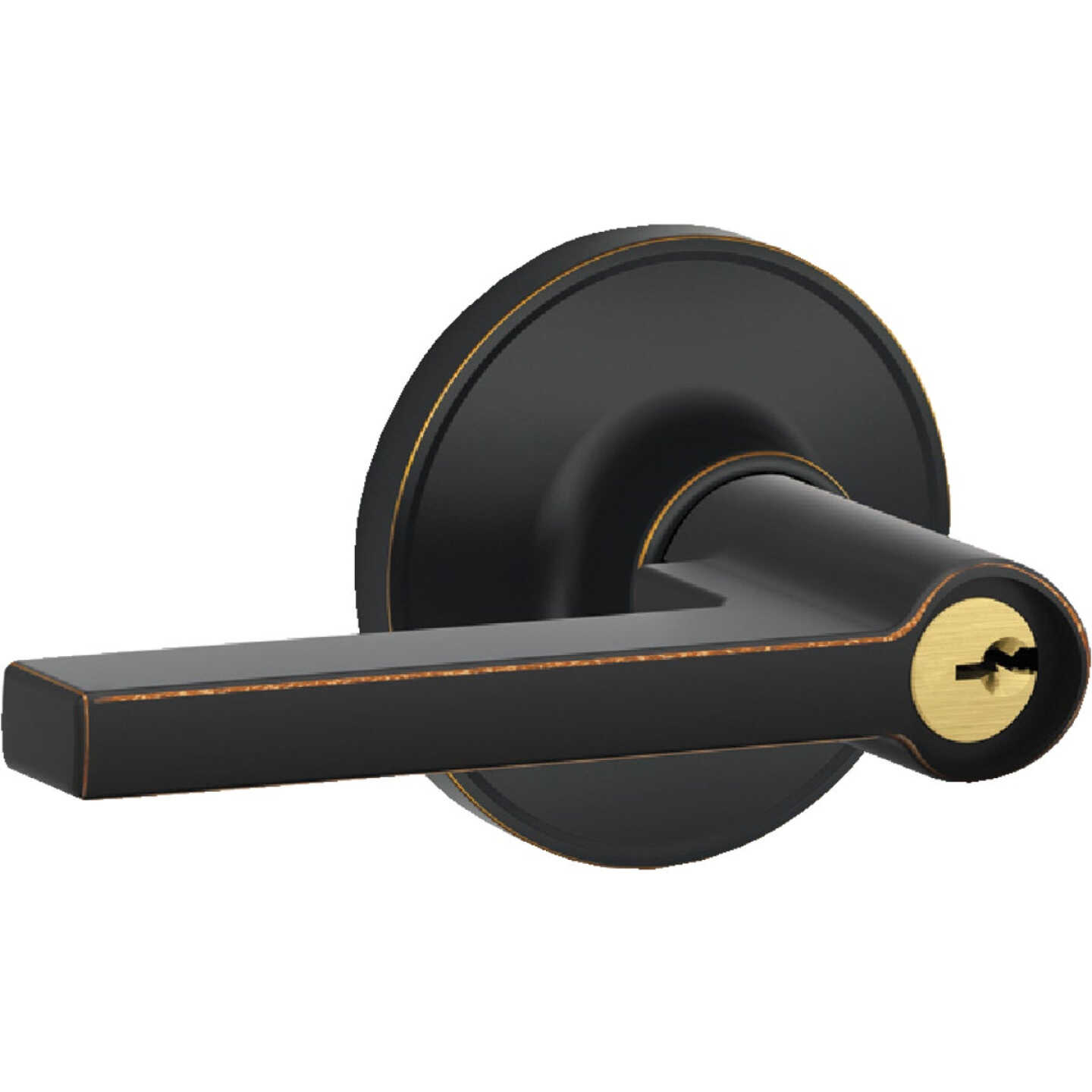 Dexter Solstice Aged Bronze Entry Door Lever Lockset Image 1