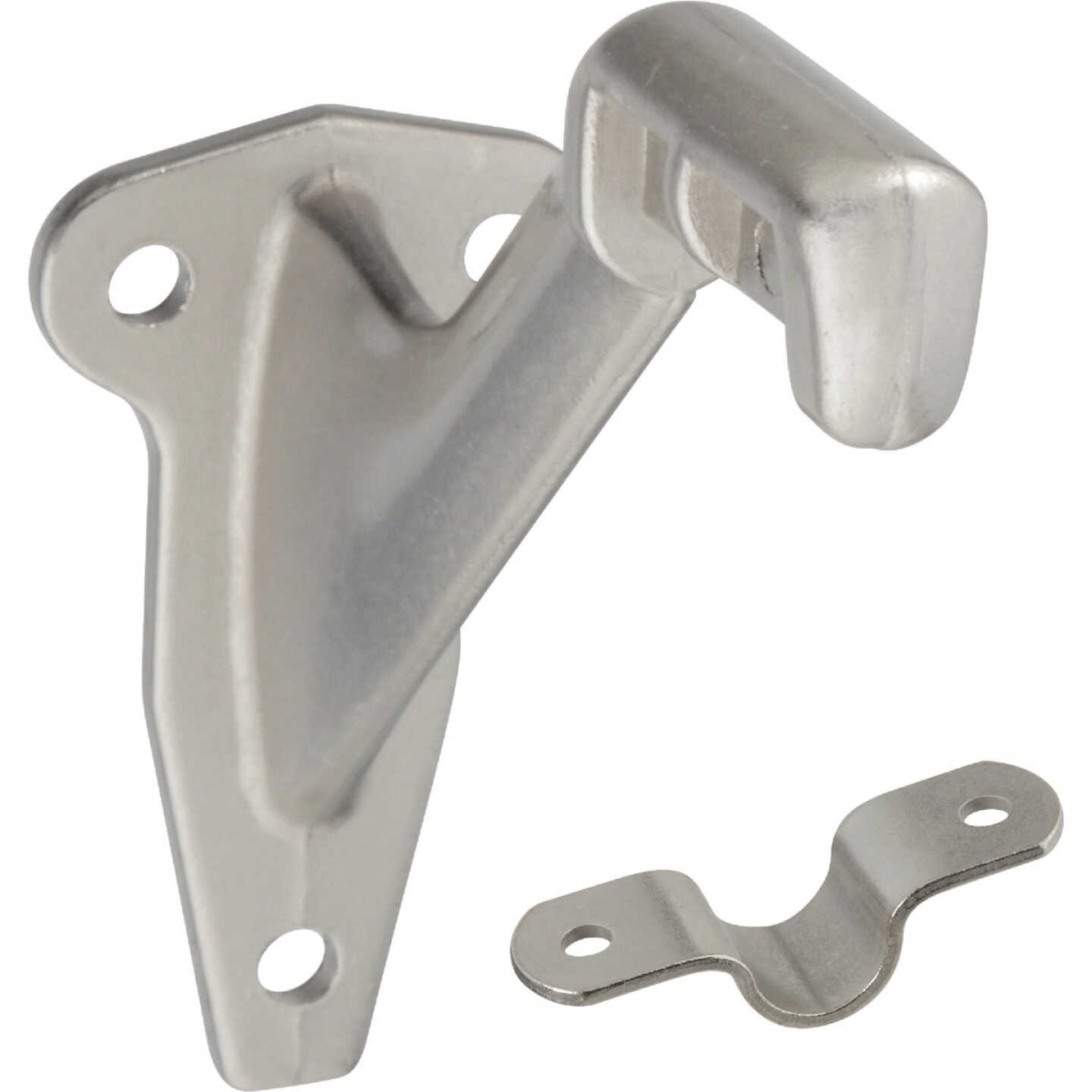 National Hardware Satin Nickel Aluminum Handrail Bracket Image 1