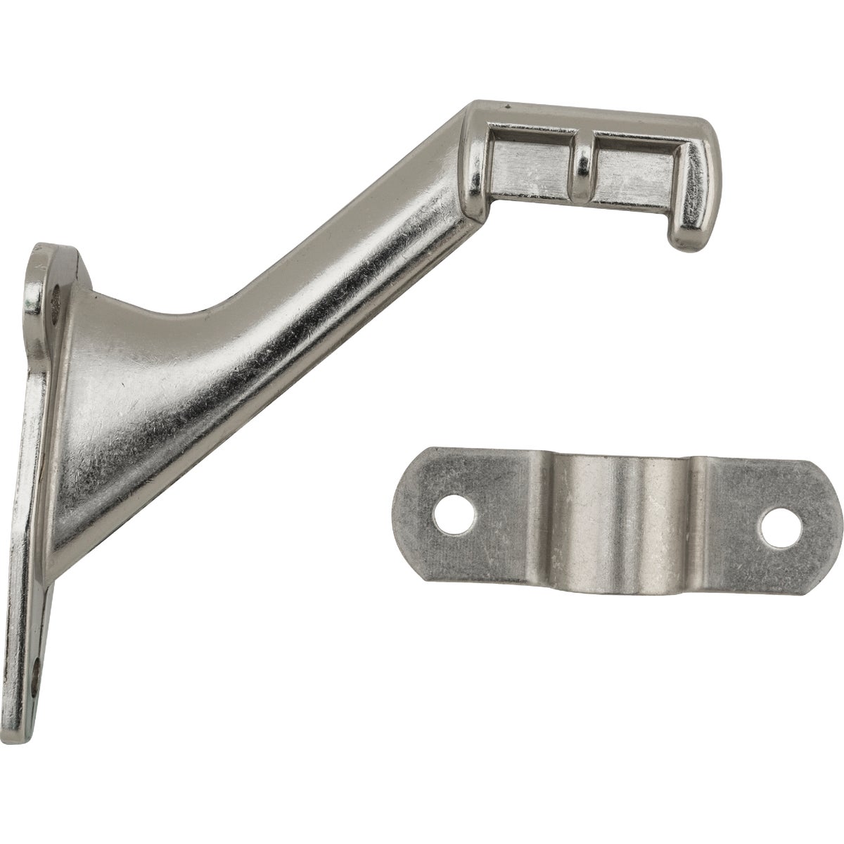 National Hardware Satin Nickel Aluminum Handrail Bracket Image 2