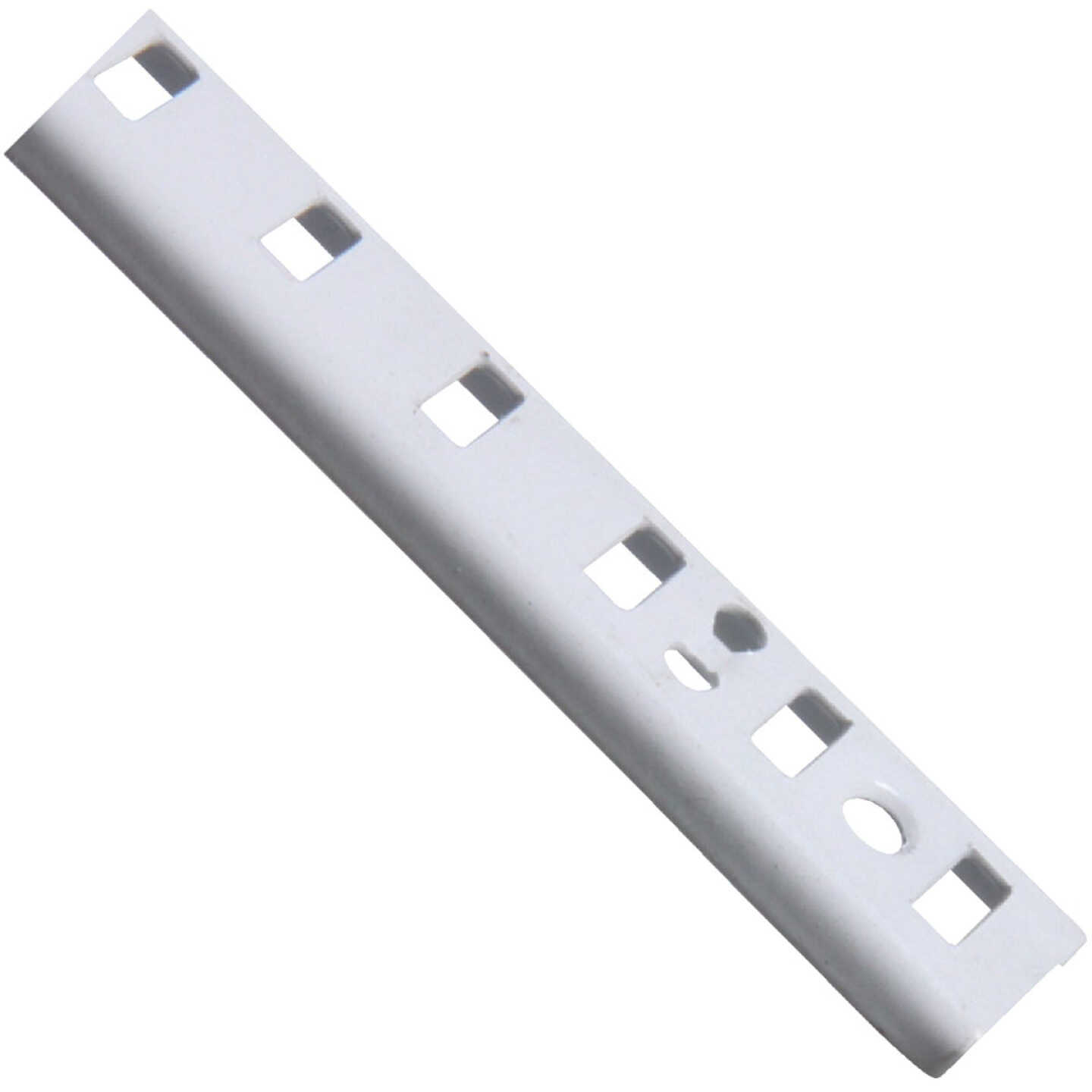 Knape & Vogt 255 Series 60 In. White Steel Mortise-Mount Pilaster Shelf Standard Image 1