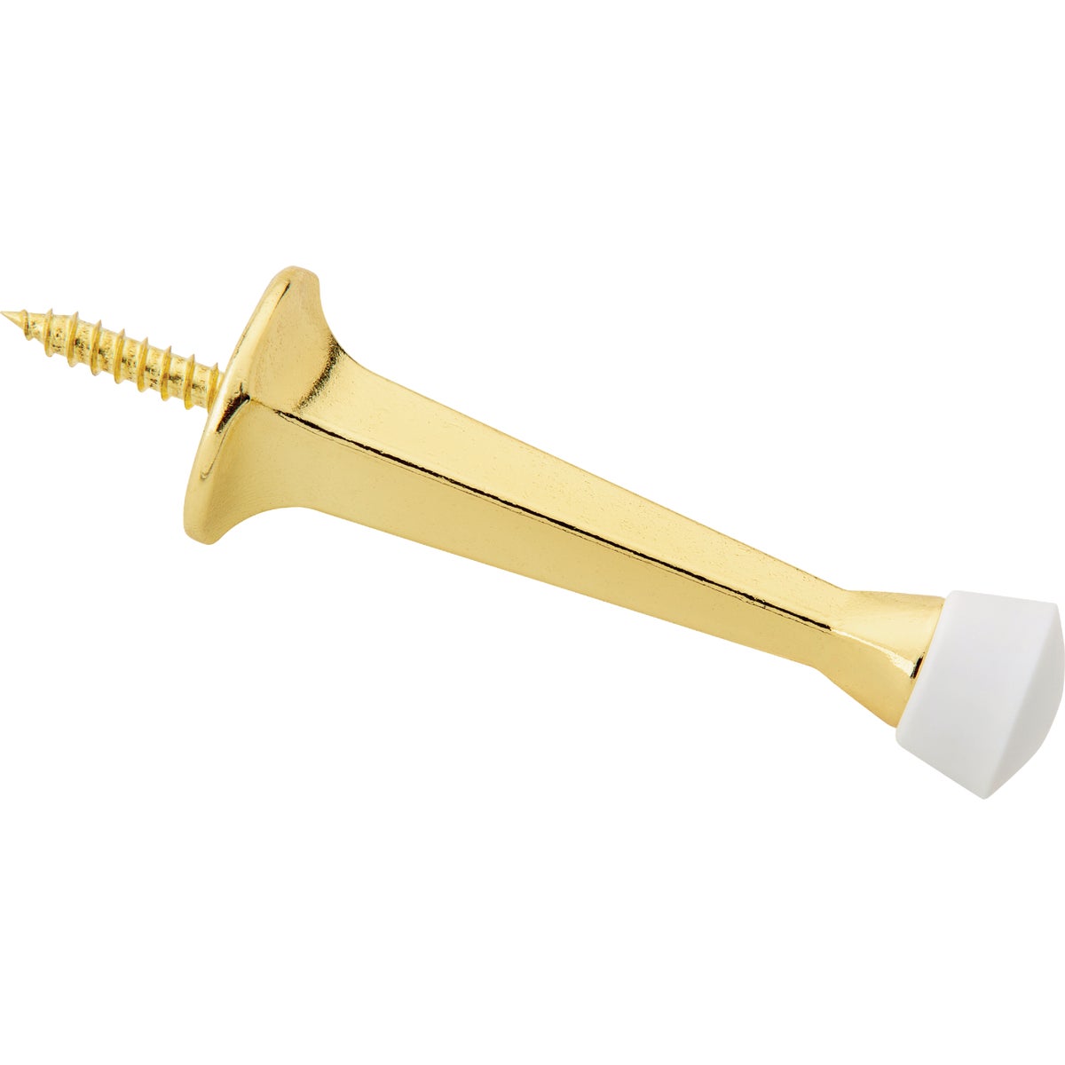 National Hardware 3 In. Brass Rigid Square Door Stop