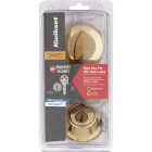 Kwikset 660 Single Cylinder Deadbolt with SmartKey, Polished Brass Image 2