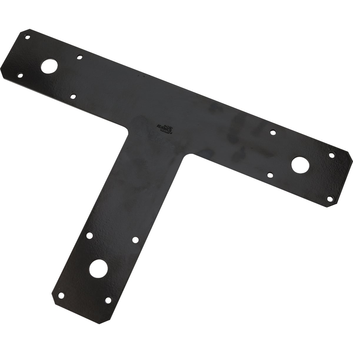 National Hardware 12 In. x 8 In. Black T-Plate Image 1