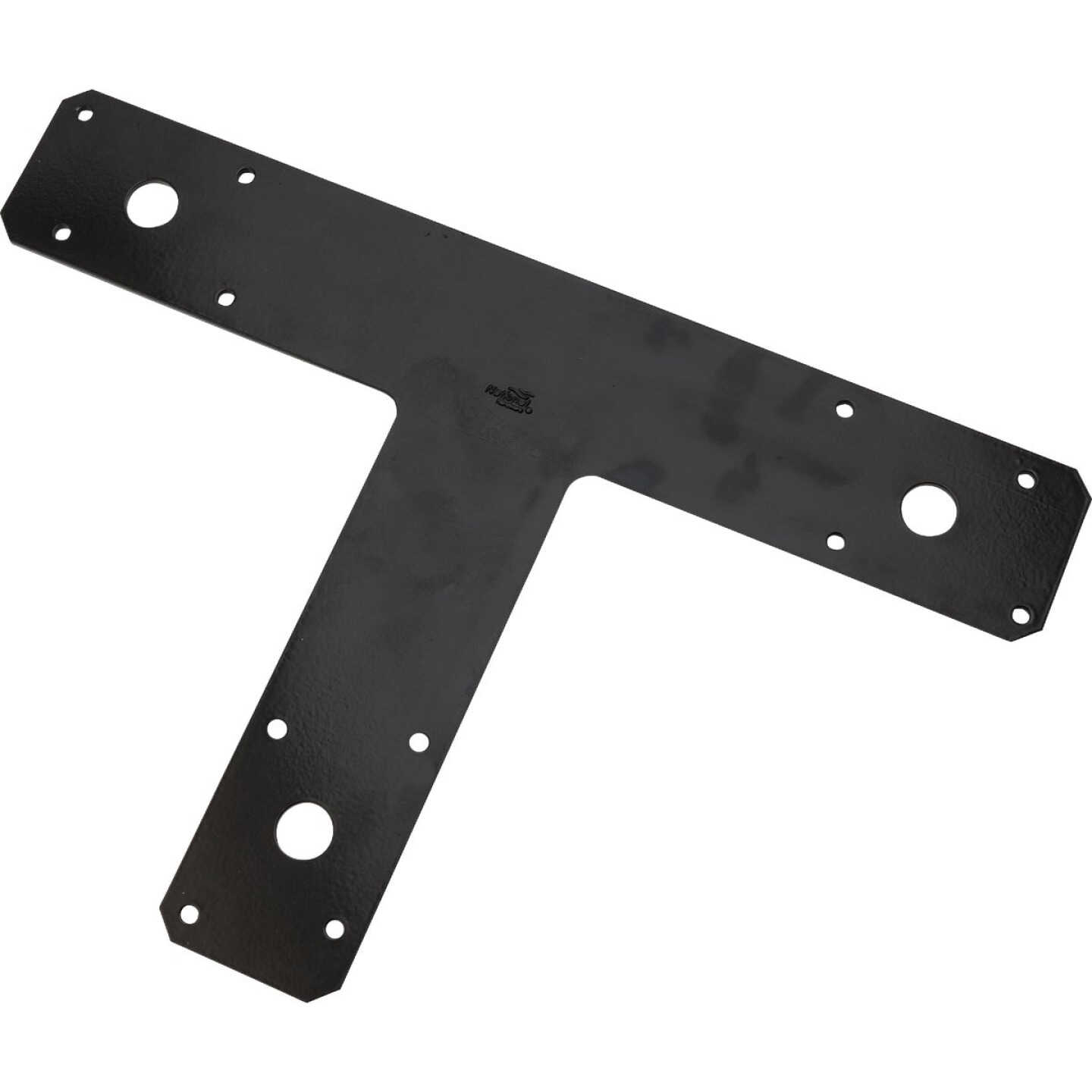 National Hardware 12 In. x 8 In. Black T-Plate Image 1