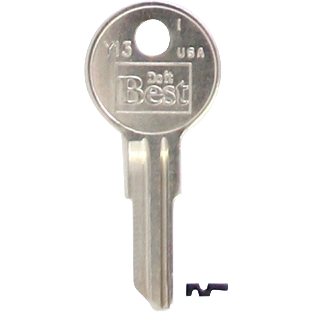 Do it Best Yale Nickel Plated House Key, Y13 / 01122R DIB (10-Pack) Image 1