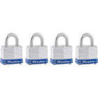 Master Lock 1-9/16 In. Wide 4-Pin Tumbler Keyed Padlock (4-Pack) Image 1