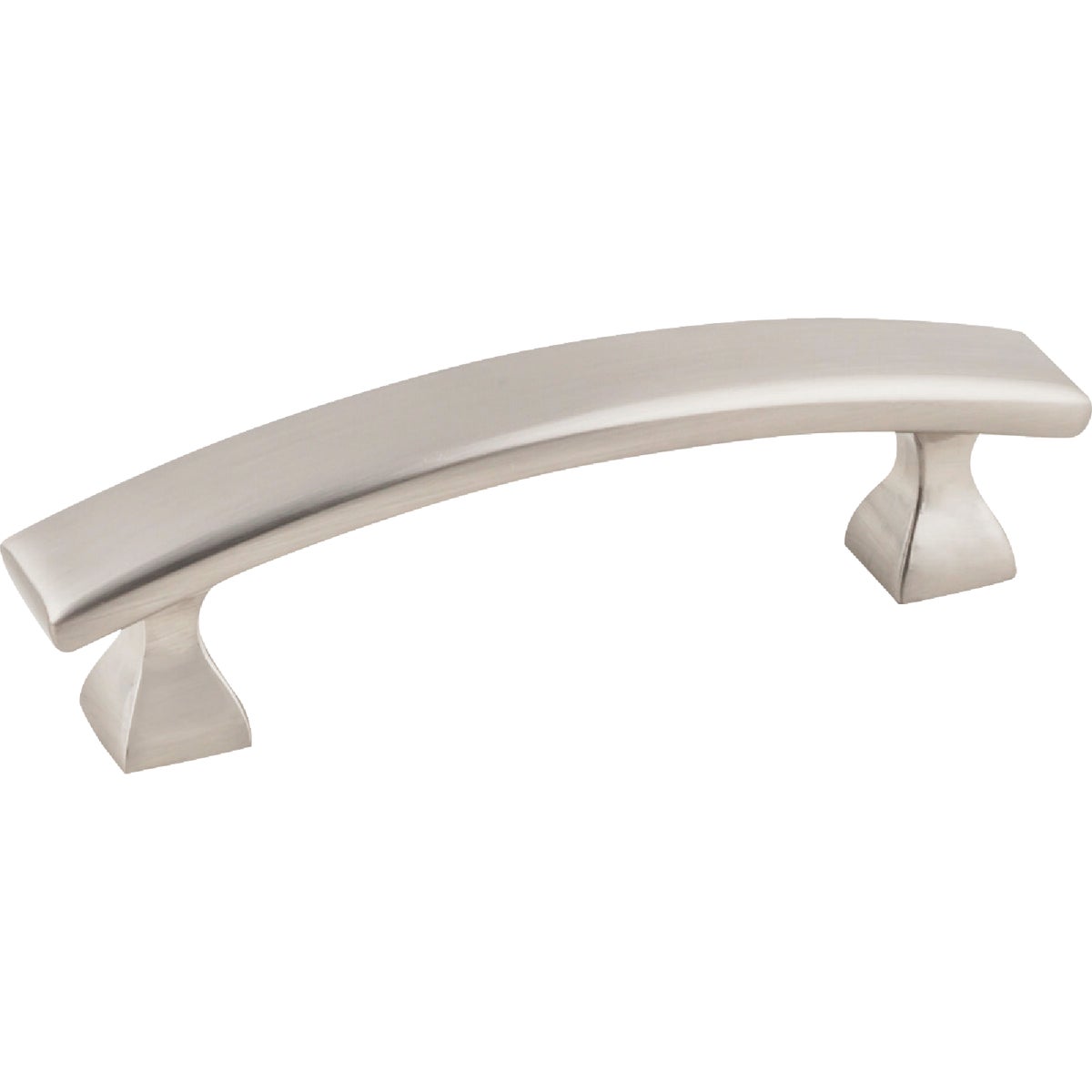 KasaWare 4 In. Overall Length Satin Nickel Flared Foot Square Pull (2-Pack)