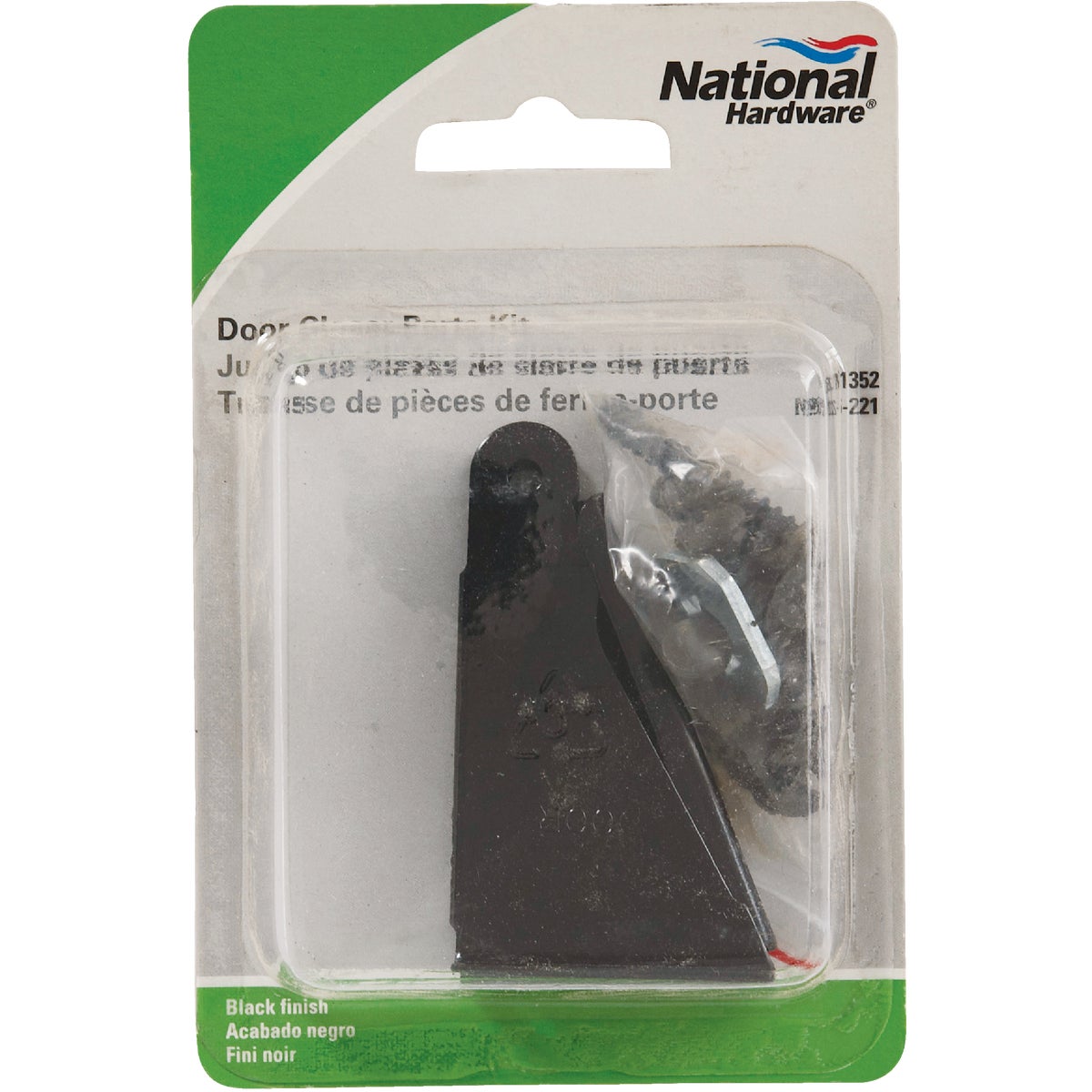 National Hardware Black Jamb Bracket Image 2