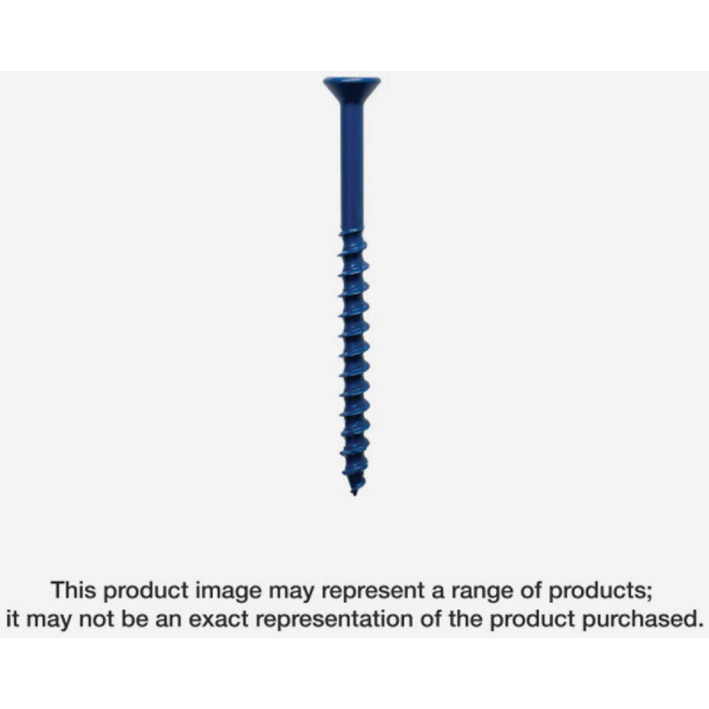 Simpson Strong-Tie Titen Turbo 3/16 In. x 1-1/4 In. T25 Flat-Head Concrete and Masonry Screw, Blue (25-Count) Image 2