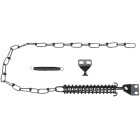 National Hardware Black Door Stop Spring Chain Image 1