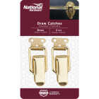 National Hardware Brass Draw Catch (2-Count) Image 2