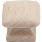 Do it Wood Hardwood Square 2 In. Cabinet Knob, (2-Pack) Image 1