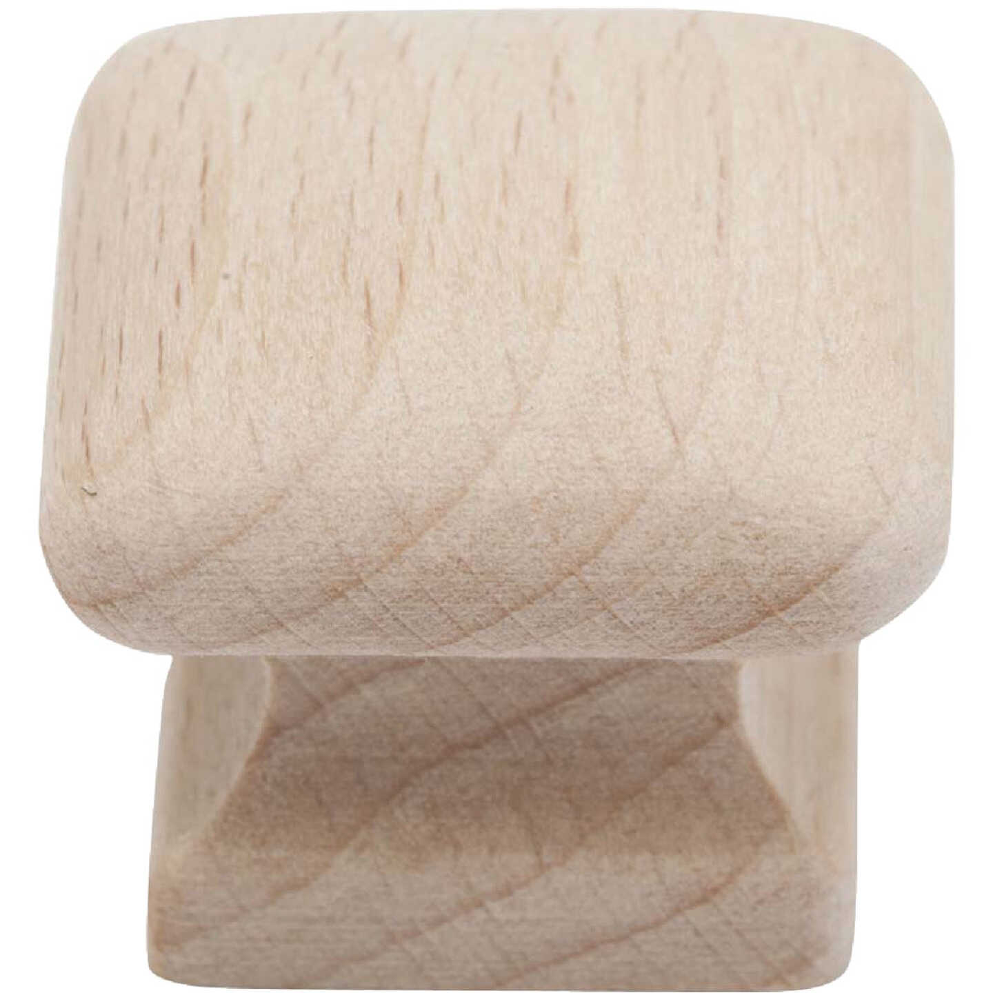 Do it Wood Hardwood Square 2 In. Cabinet Knob, (2-Pack) Image 1