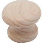 Do it Wood Hardwood Round 1 In. Cabinet Knob, (2-Pack) Image 1