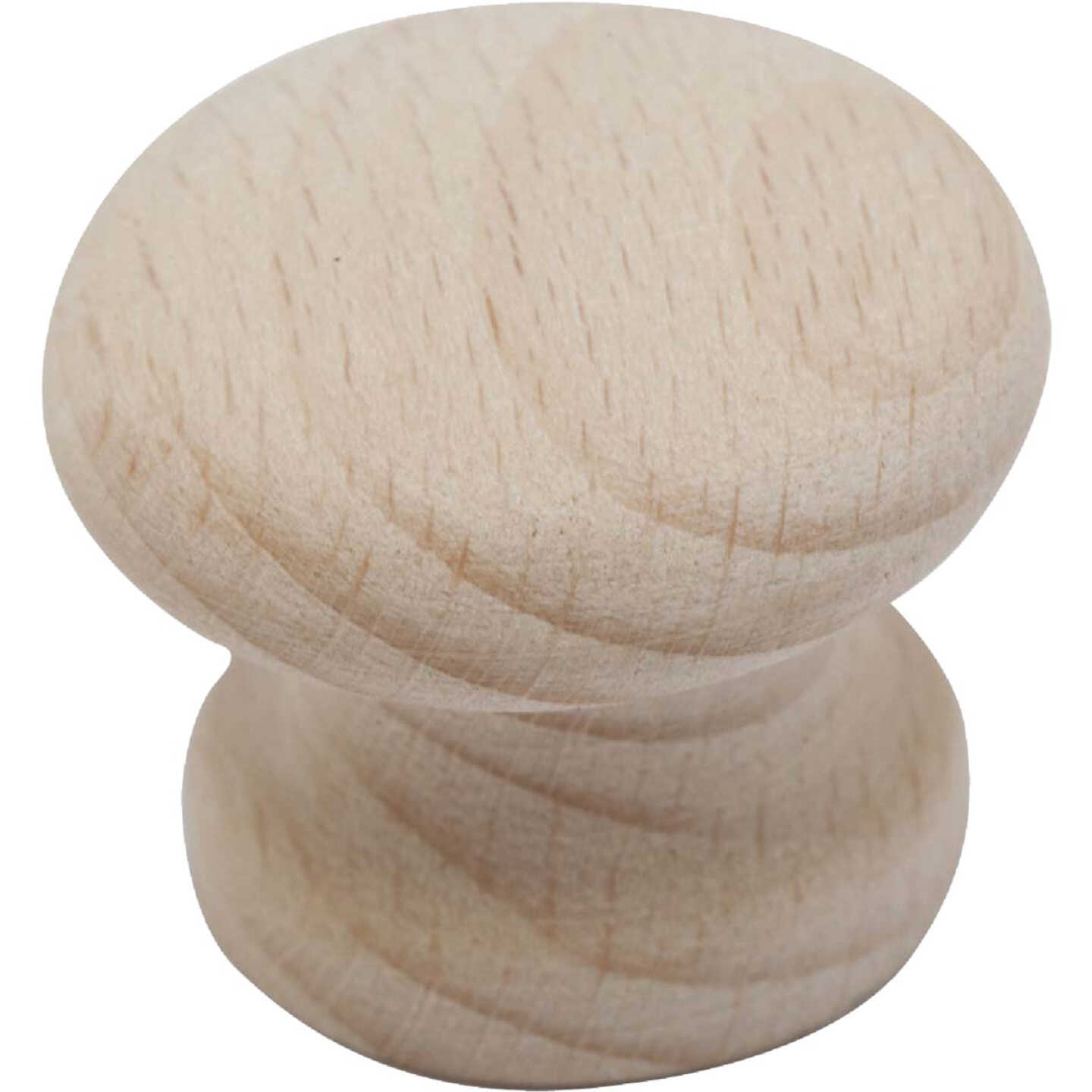 Do it Wood Hardwood Round 1-1/4 In. Cabinet Knob, (2-Pack) Image 1