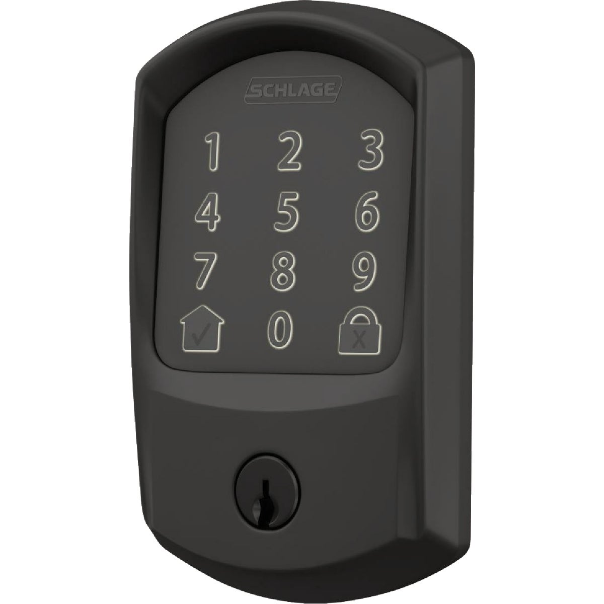 Schlage Encode Greenwich Matte Black Smart WiFi Deadbolt Image 4