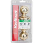 Kwikset Polo Polished Brass Hall & Closet Door Knob Image 1