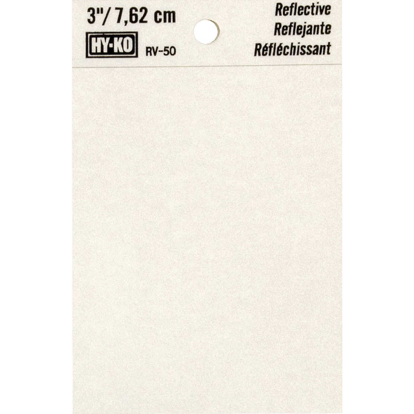 Hy-Ko 3 In. Vinyl Adhesive Symbol, Blank Image 1