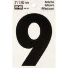 Hy-Ko Vinyl 3 In. Reflective Adhesive Number Nine Image 1