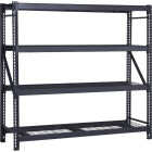 Muscle Rack 77 In. W. x 24 In. D. x 72 In. H. 4-Tier Black Steel Welded Rack Image 1