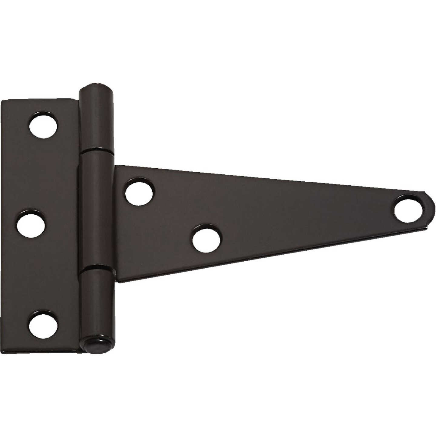 National Hardware 4 In. Black Heavy-Duty Tee Hinge (2-Pack) Image 1