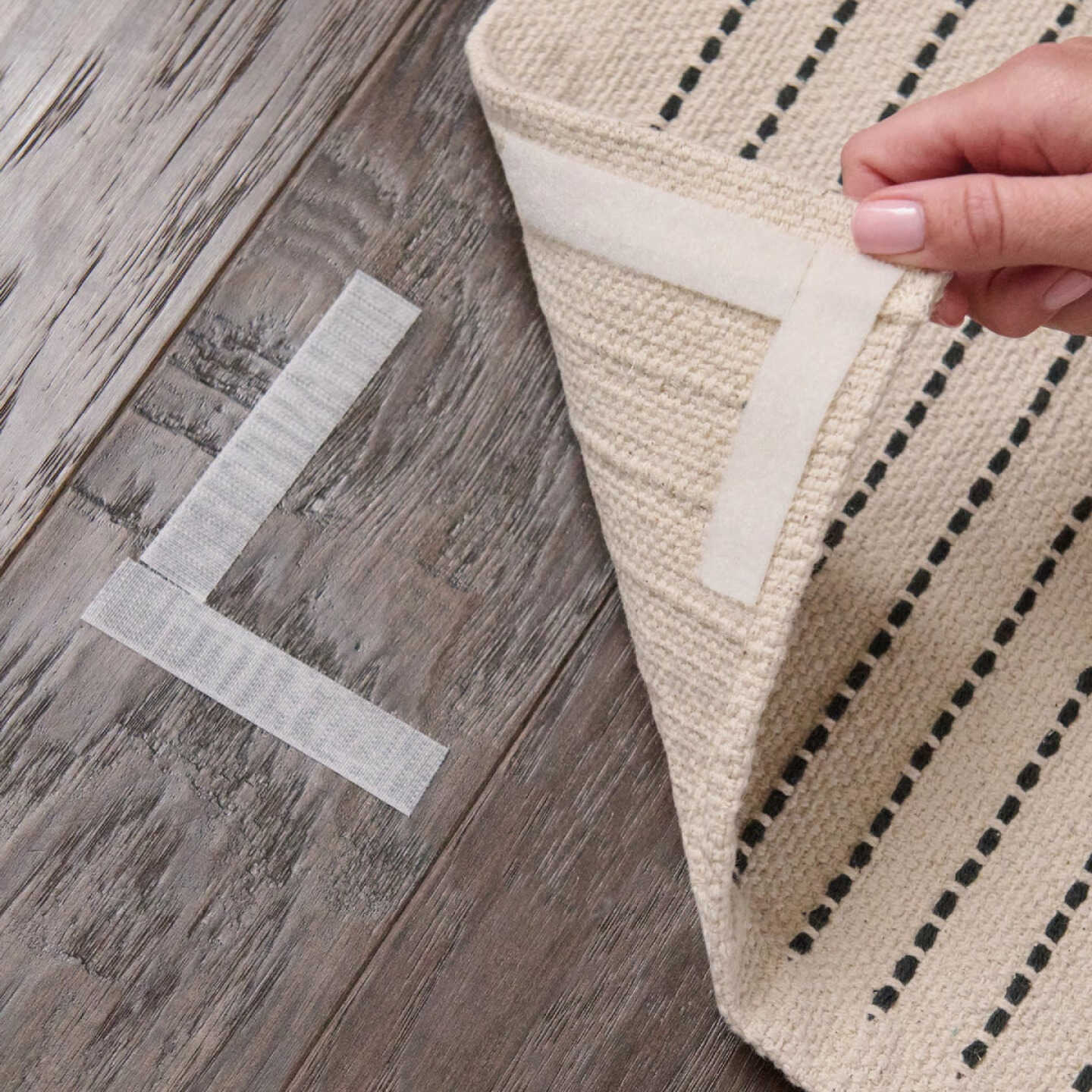 Wrap-It Storage Stick 'Em 3/4 In. x 3-1/2 In. White Hook & Loop Strip (8 Ct.) Image 4