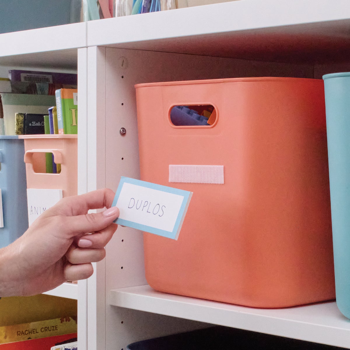 Wrap-It Storage Stick 'Em 3/4 In. x 3-1/2 In. White Hook & Loop Strip (8 Ct.) Image 6