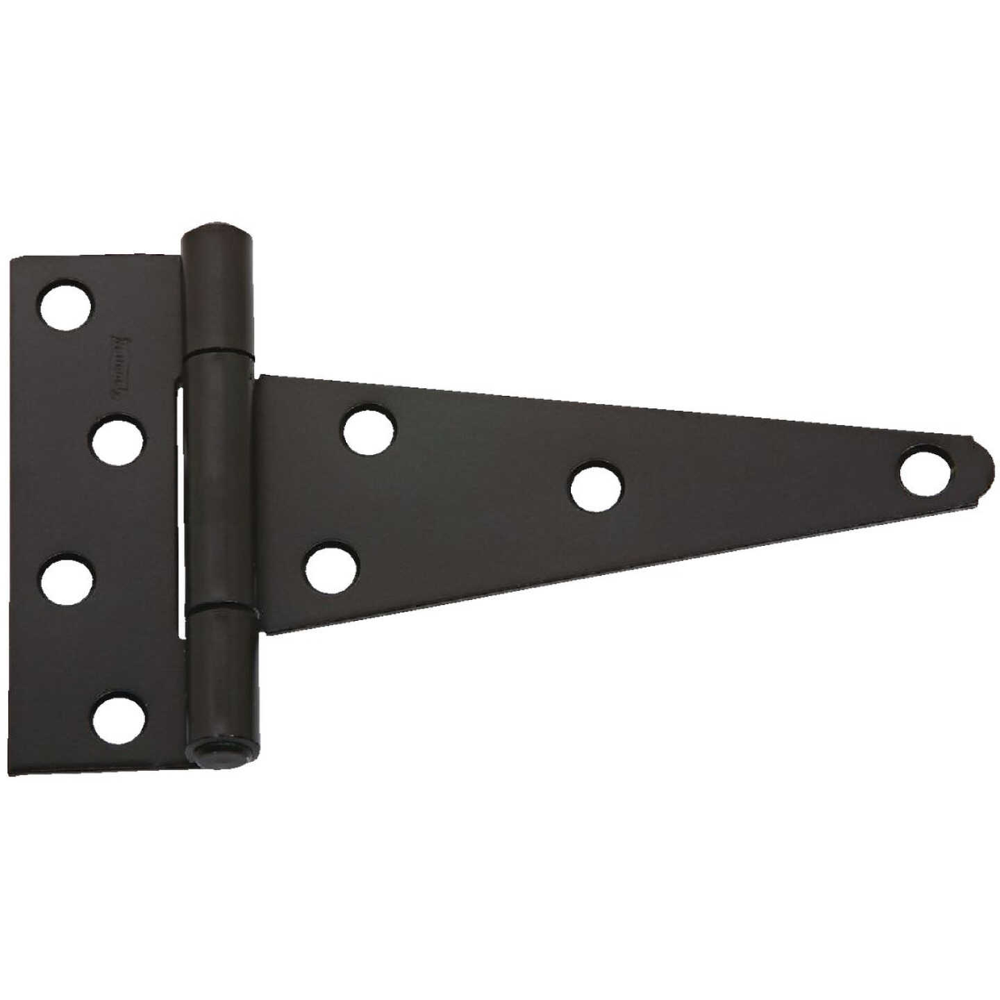 National Hardware 6 In. Black Heavy-Duty Tee Hinge (2-Pack) Image 1