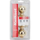 Kwikset Polo Polished Brass Entry Door Knob Image 1