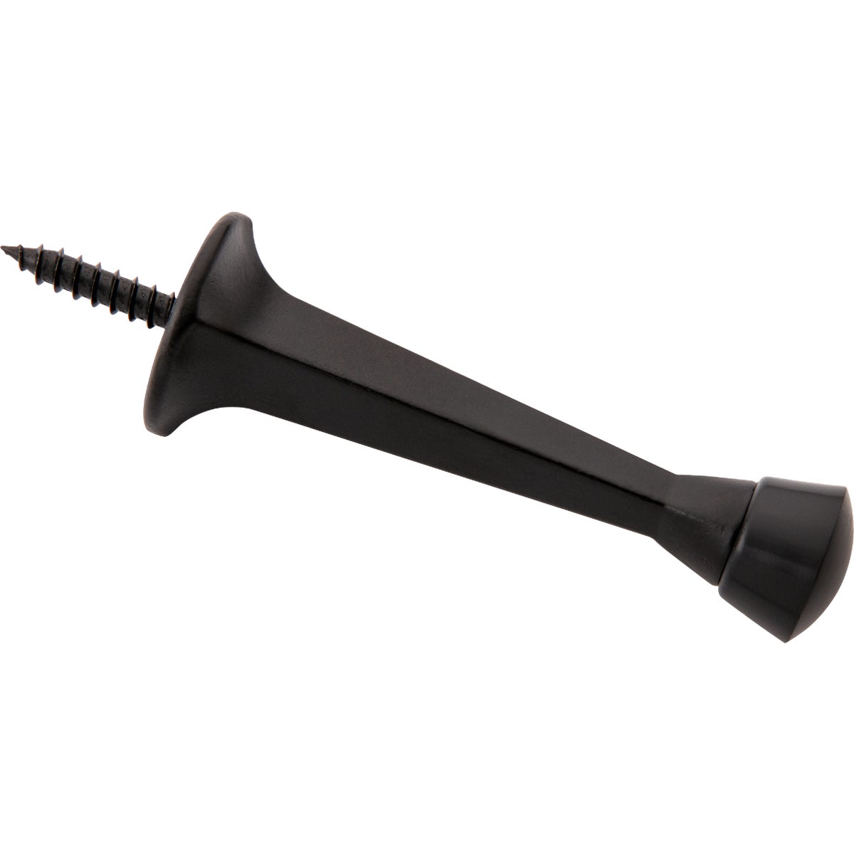 National Hardware 3 In. Matte Black Rigid Square Door Stop