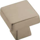 Amerock Blackrock 1.1875 In. Square Satin Nickel Knob Image 1
