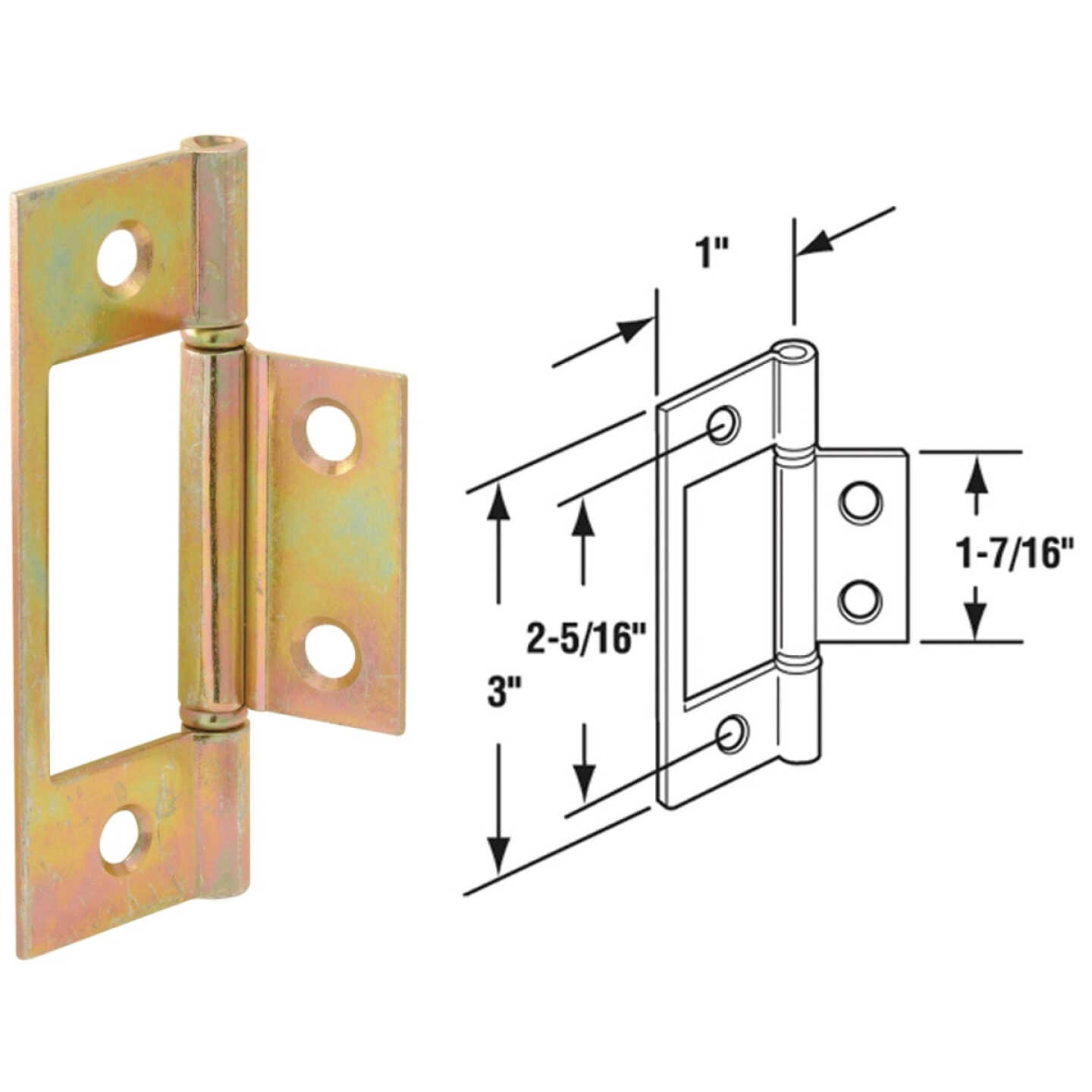 Prime-Line Closet Door Hinge (2 Count) Image 1