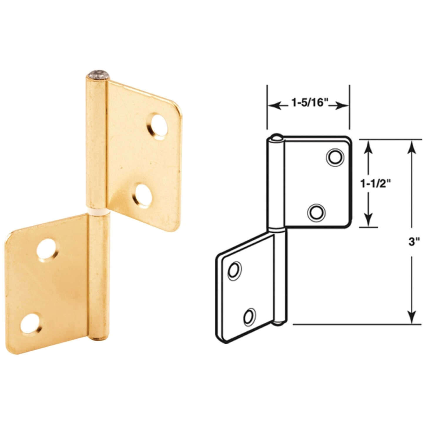 Prime-Line Bi-fold Closet Hinge Image 1