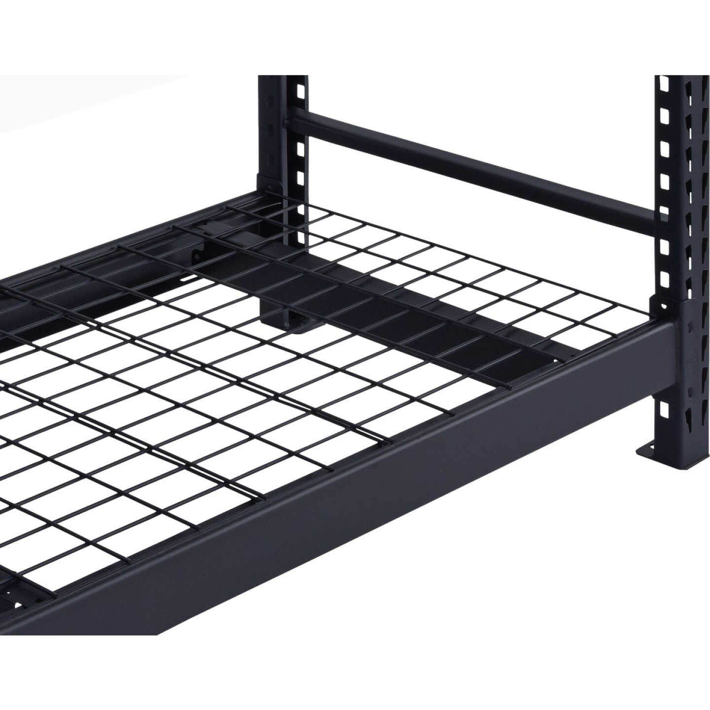 Muscle Rack 84 In. W. x 24 In. D. x 84 In. H. 4-Tier Black Steel Welded Rack Image 3