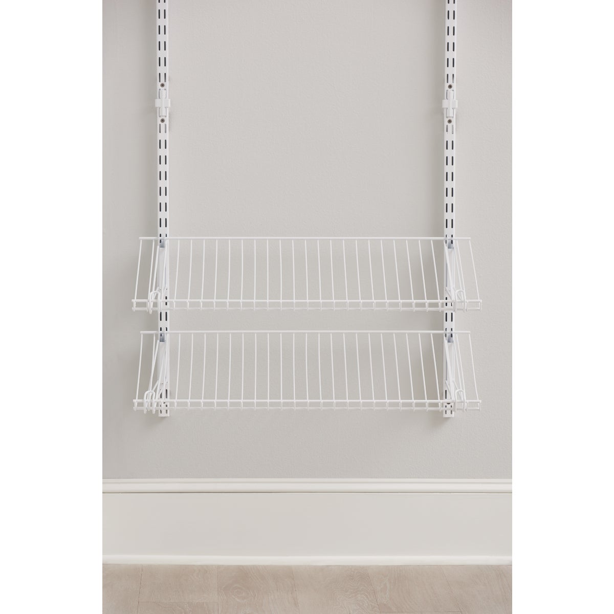 Rubbermaid Configurations White Shoe Shelf Add-On Kit Image 1