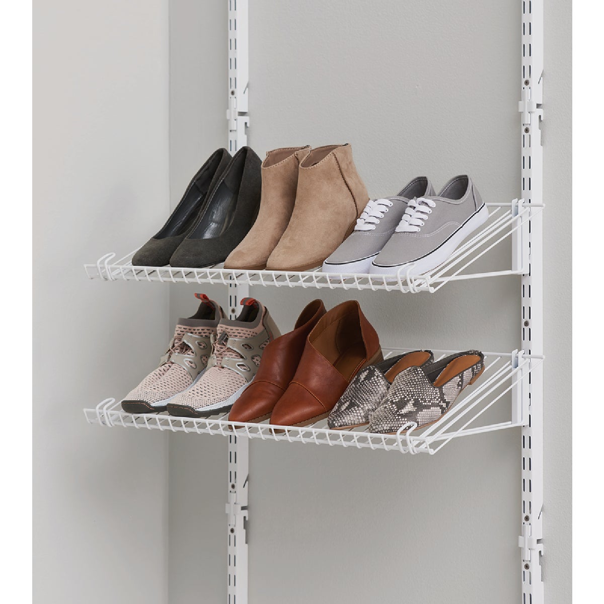Rubbermaid Configurations White Shoe Shelf Add-On Kit Image 2