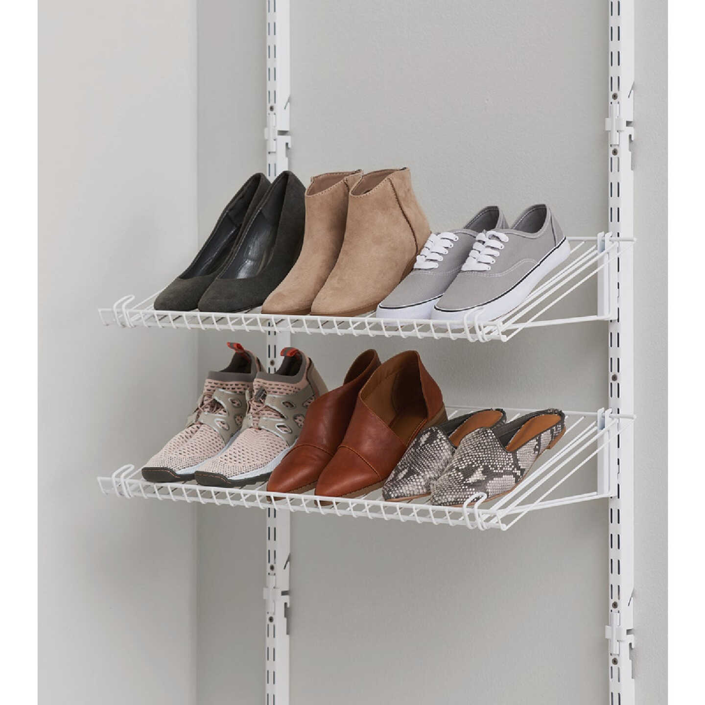 Rubbermaid Configurations White Shoe Shelf Add-On Kit Image 2