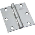 National Hardware 3 In. Square Plain Steel Broad Door Hinge Image 1