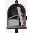 Gibraltar Grayson T1 Gray Steel Rural Post Mount Mailbox Image 2