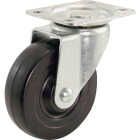 Shepherd Hardware 4 In. General-Duty Soft Rubber Swivel Plate Caster Image 1