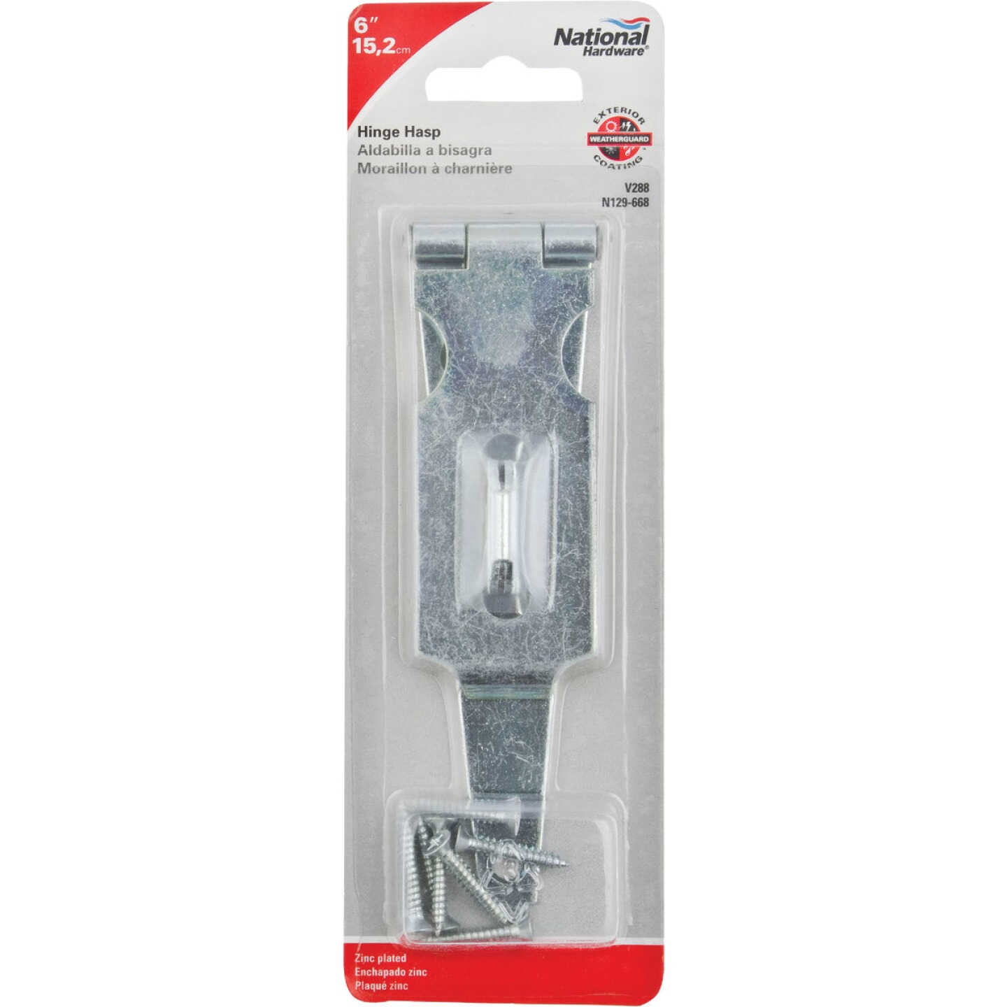 National Hardware 6 In. Steel Hinge Hasps Image 2