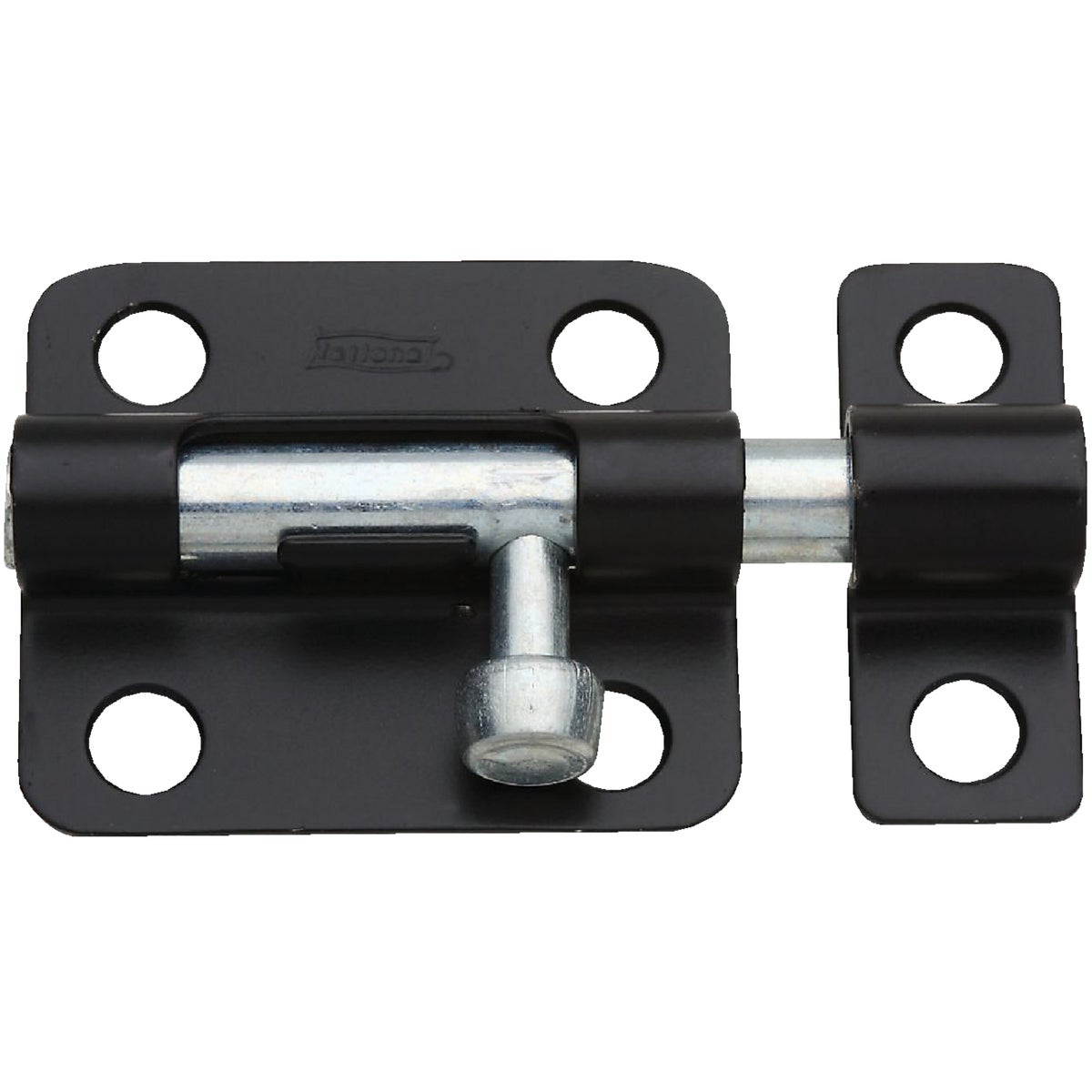 National Hardware 2-1/2 In. Black Steel Door Barrel Bolt