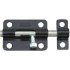 National Hardware 3 In. Black Steel Door Barrel Bolt Image 1