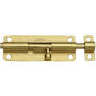 National Hardware 5 In. Brass Steel Door Barrel Bolt Image 1
