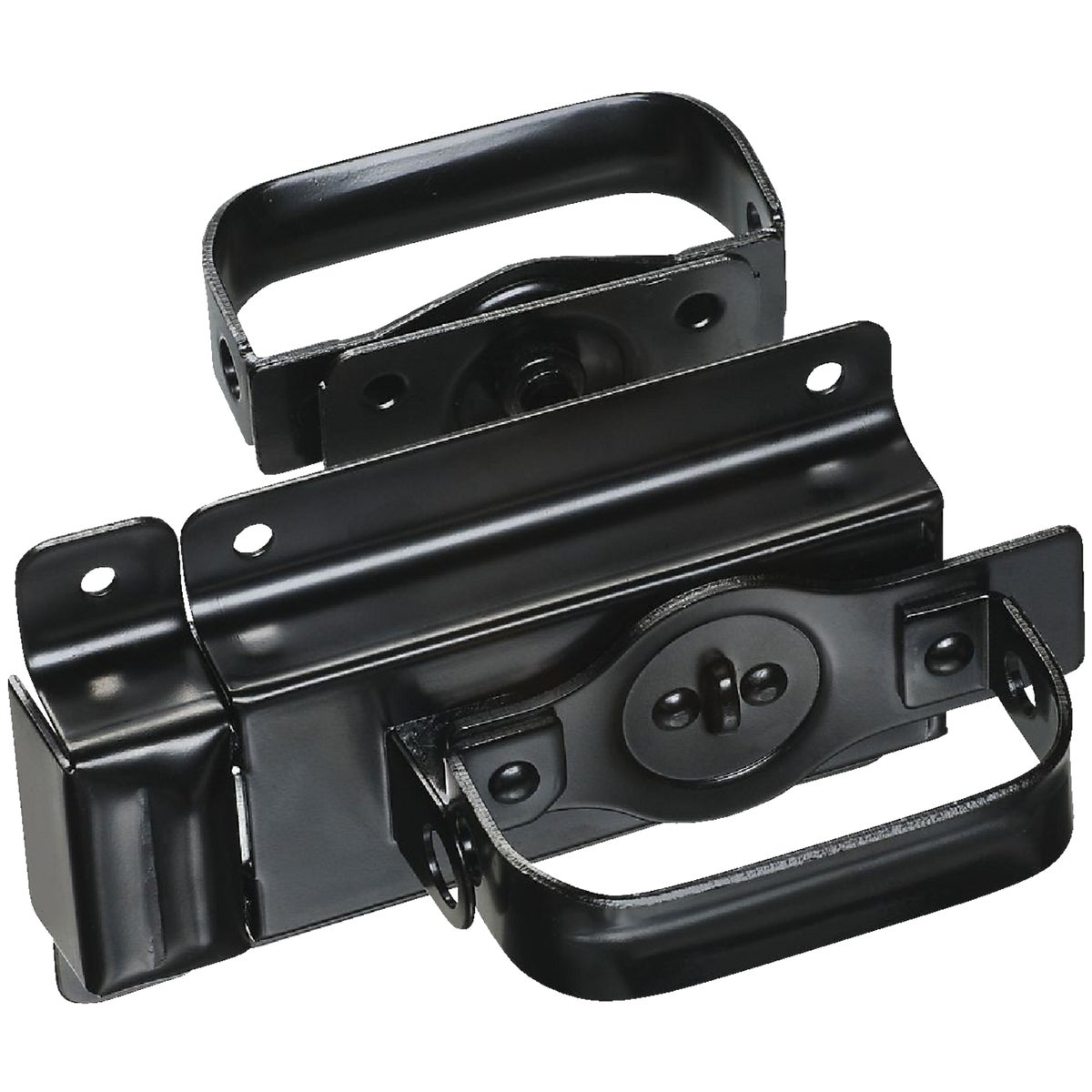 National Hardware Black Steel Swinging Door Latch