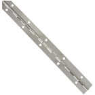 National Hardware Steel 1-1/16 In. x 12 In. Nickel Continuous Hinge Image 1