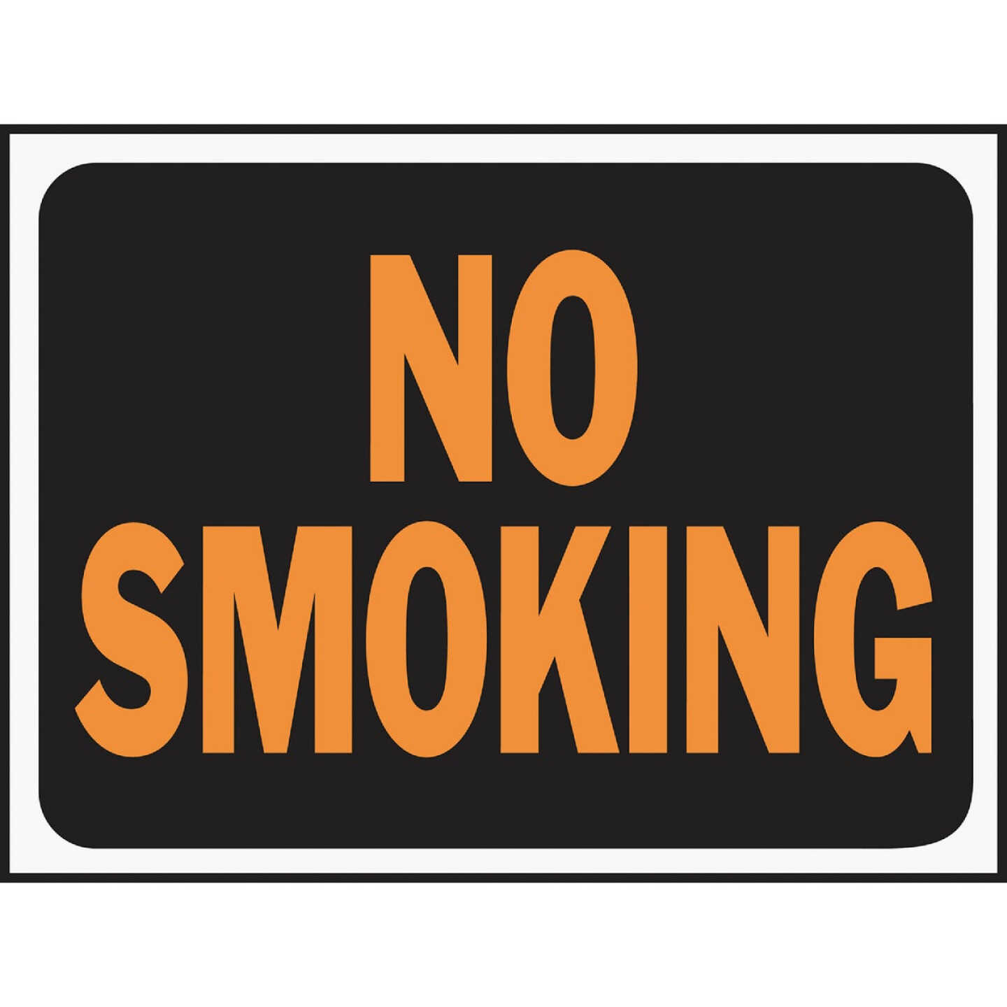 Hy-Ko 9x12 Plastic Sign, No Smoking Image 1