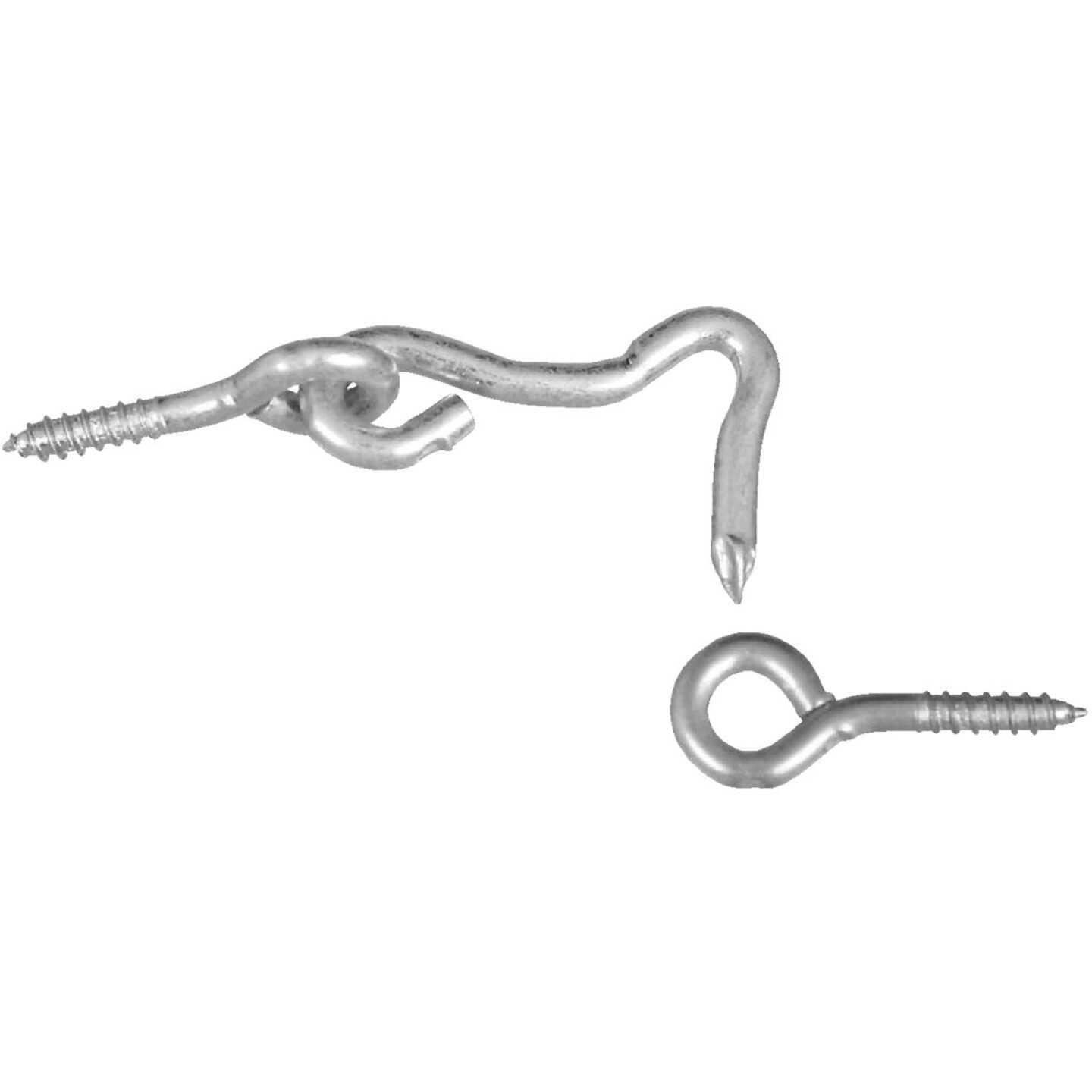 National Hardware1 In. Steel Hook & Eye Bolt (2-Count) Image 1