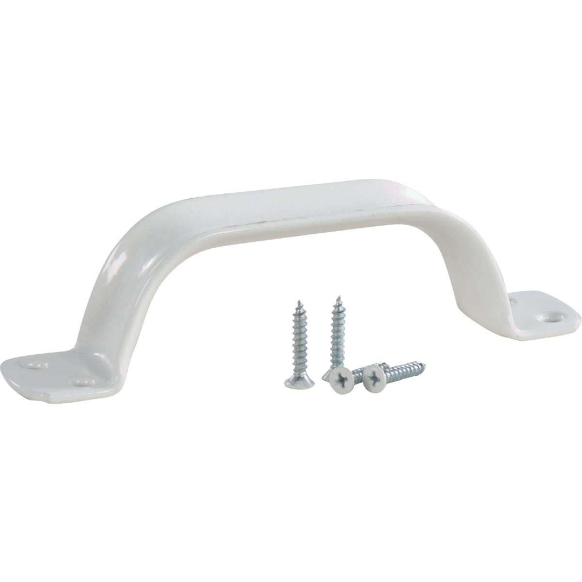 National Hardware 6-3/4 In. White Vinyl Coated Zinc Door Pull Image 3