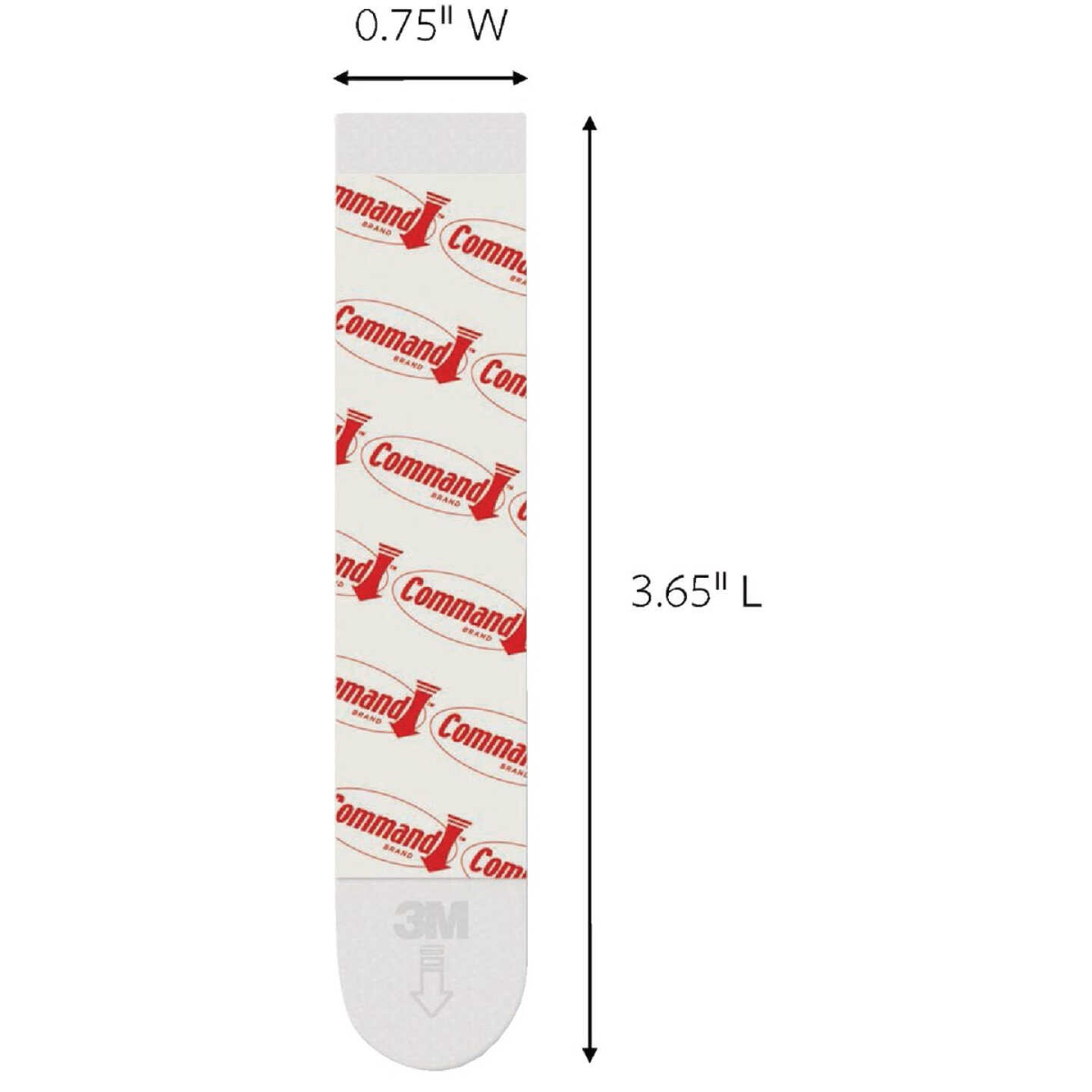 Command Large Adhesive Strips, White, 8 Strips Image 6